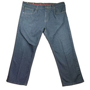 Linea Uomo Jeans Mens 42x30‎ Blue Relaxed Baggy Denim Skate Grunge Dark Wash